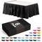 Ruffle Disposable Table Skirt 14 Ft Long Pleated Table Skirts with Adhesive Strip – Fits 6ft+ Rectangle or Round Tables – Ideal for Birthday Parties, Gender Reveal, Baby Showers & Event Decorations 6 pack by Exquisite